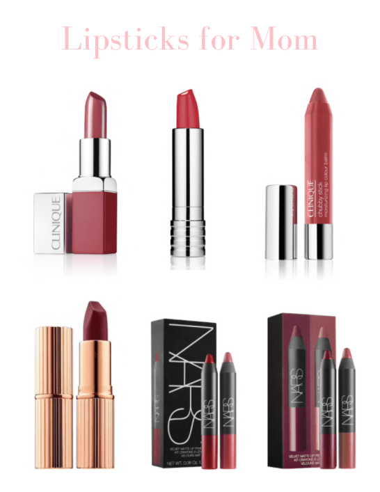 Lipstick ideas from Clinique, Charlotte Tilbury and NARS for Mother's Day